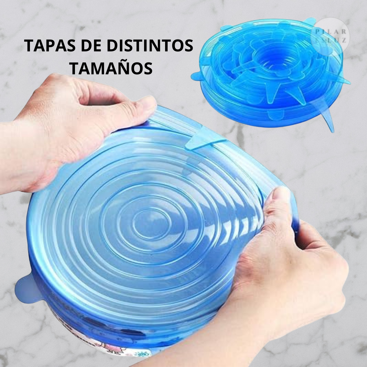 Pack 6 Tapas Elásticas Reutilizables