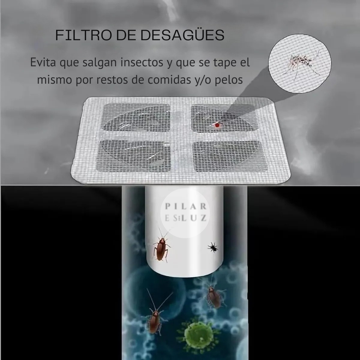 Set 20 Filtros de malla autoadhesiva