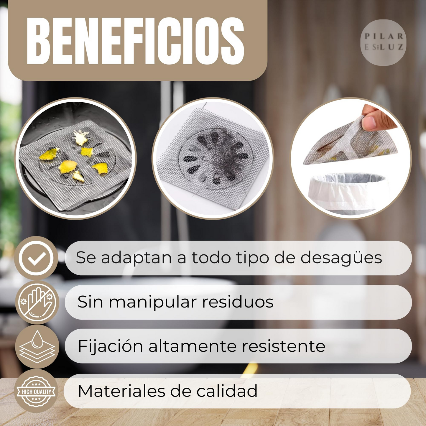 Set 20 Filtros de malla autoadhesiva