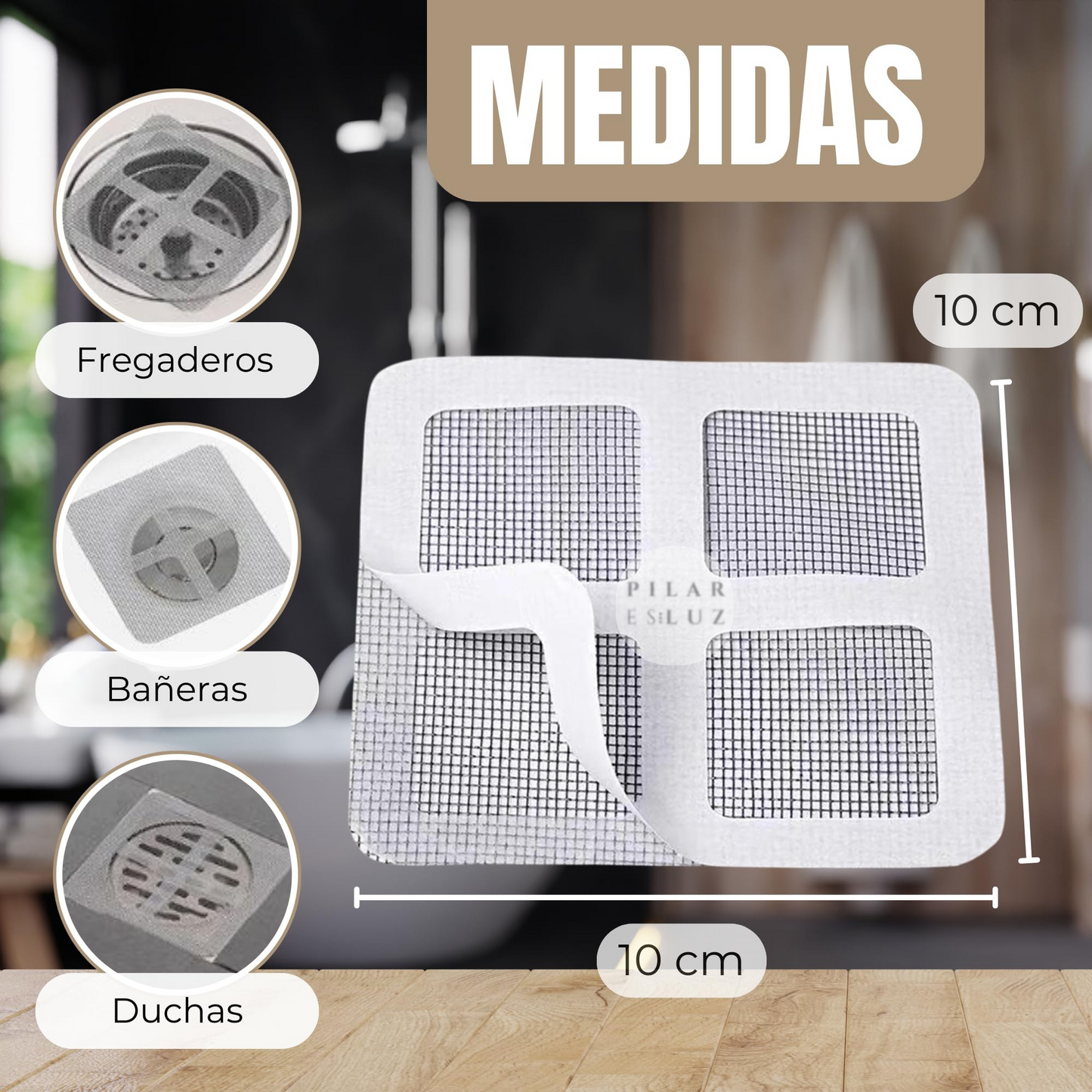 Set 20 Filtros de malla autoadhesiva